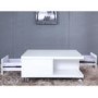 White High Gloss Coffee Table with Storage Drawers - Tiffany Range
