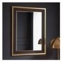 Gallery Edmonton Black and Gold Rectangle Mirror
