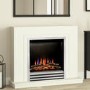 Be Modern Flare Colby White Freestanding Electric Fireplace Suite 38 Inch