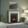 Grey Freestanding Log Effect Electric Suite - Be Modern Ravensdale
