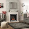 Be Modern 48&quot; Matt Cashmere Freestanding Electic Fireplace Suite - Preston