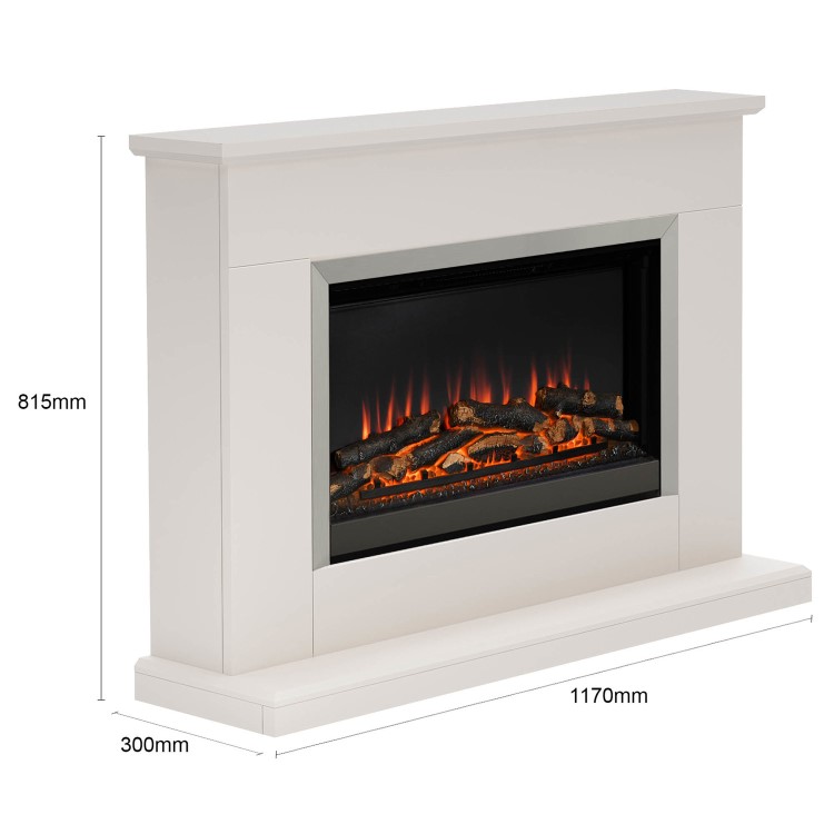 Be Modern Hansford Cashmere Electric Fireplace Suite