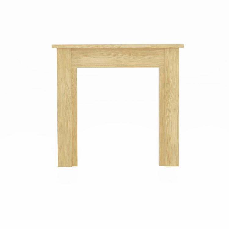 Grey Freestanding Pebbel Effect Fireplace Surround - Be Modern Hainsworth