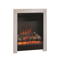 BeModern Athena 16" Electric Inset Fire in Chrome & Black