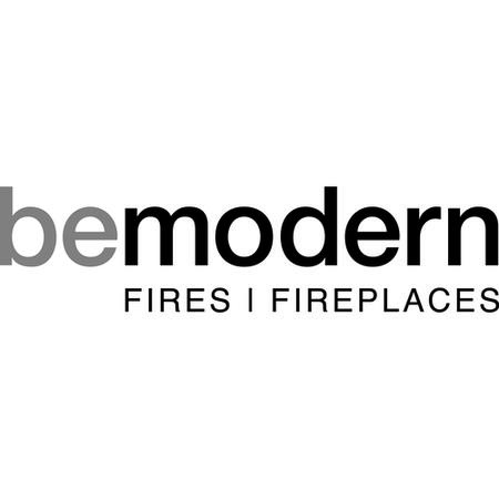 BeModern Athena 16" Electric Inset Fire in Chrome & Black