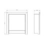 Chrome and Black 18" Electric Inset Fire - Inset Only - BeModern Athena