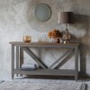 Grey and Oak Console Table - Caspian House