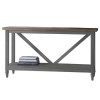 Grey and Oak Console Table - Caspian House