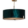 Brass Ceiling Light with Emerald Green Shade - Nicholson