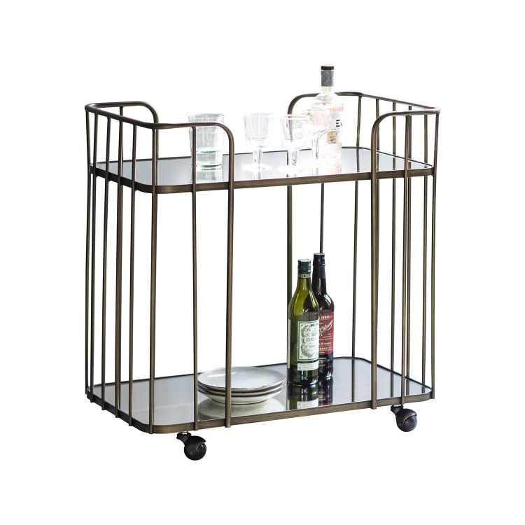 Gallery Bronze Drinks Trolley - Verna Range