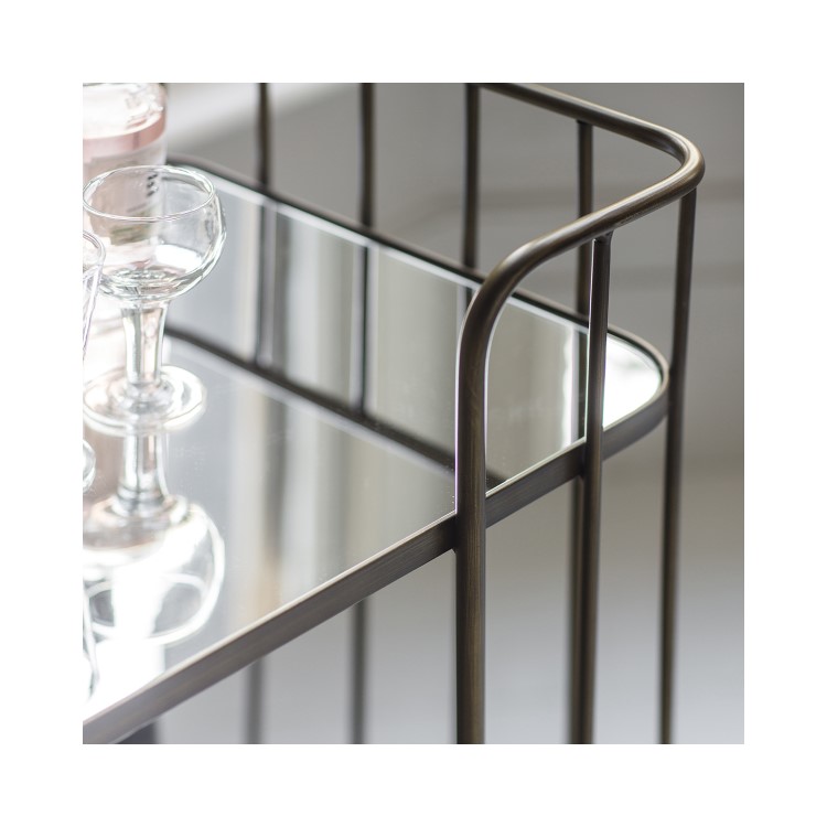 Gallery Bronze Drinks Trolley - Verna Range