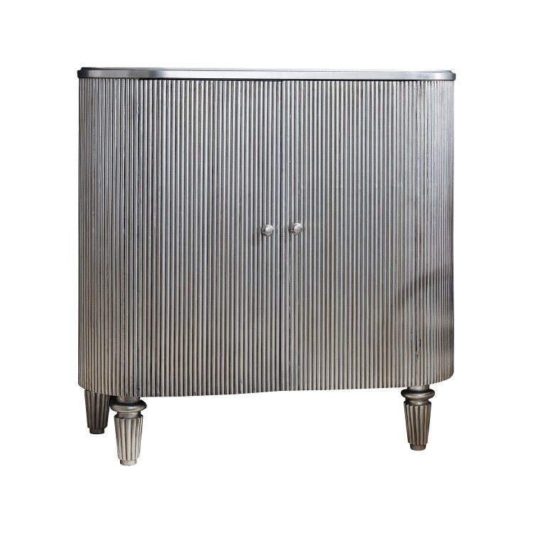Gallery Jeeves Drinks Cabinet in Silver