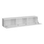 Large Wall Mounted TV Unit in White High Gloss - TV's up to 56" - Neo