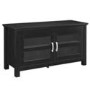 Small Black Wood TV Stand with Storage - TV's up to 48" - Foster