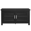 Small Black Wood TV Stand with Storage - TV&#39;s up to 48&quot; - Foster