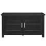 Small Black Wood TV Stand with Storage - TV's up to 48" - Foster