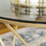 Gold & Glass Coffee Tables - Set of 2 - Foster