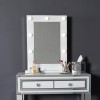 Bella White Hollywood Dressing Table Mirror 9 Lights with Dimmer Switch