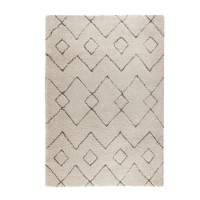 Cream & Dark Grey Rug 120x170cm - Flair Imari