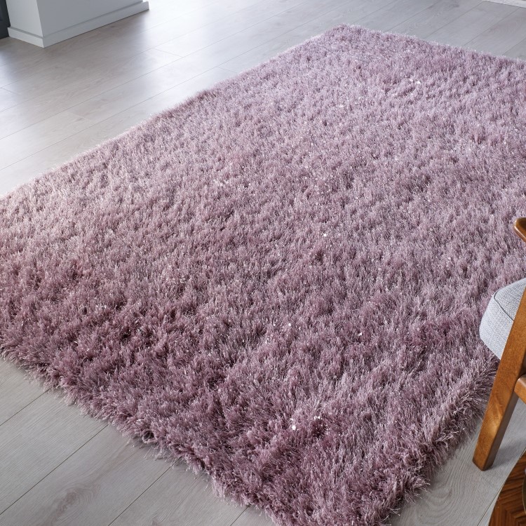 Dazzle Mauve Rug with Sparkles 160x230cm - Flair 