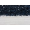 Sparkly Dark Blue Shaggy Rug 120x170cm - Flair