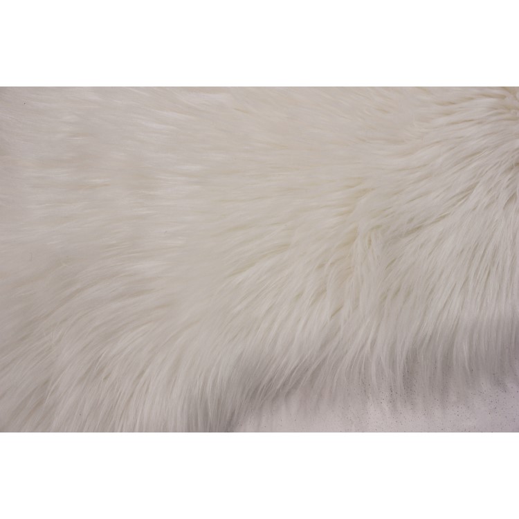 Cream Faux Sheepskin Rug 60x90cm - Flair