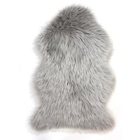 Grey Faux Sheepskin Rug 60x90cm - Flair