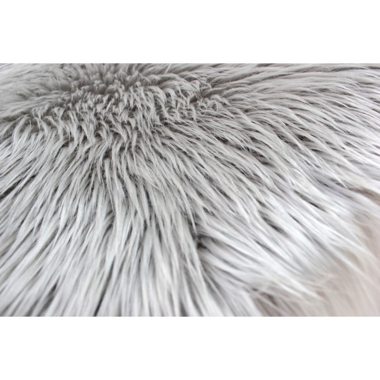 Grey Faux Sheepskin Rug 60x90cm - Flair