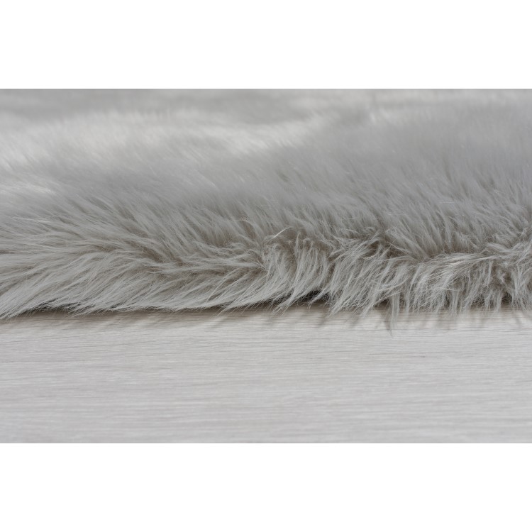 Grey Faux Sheepskin Rug 60x90cm - Flair