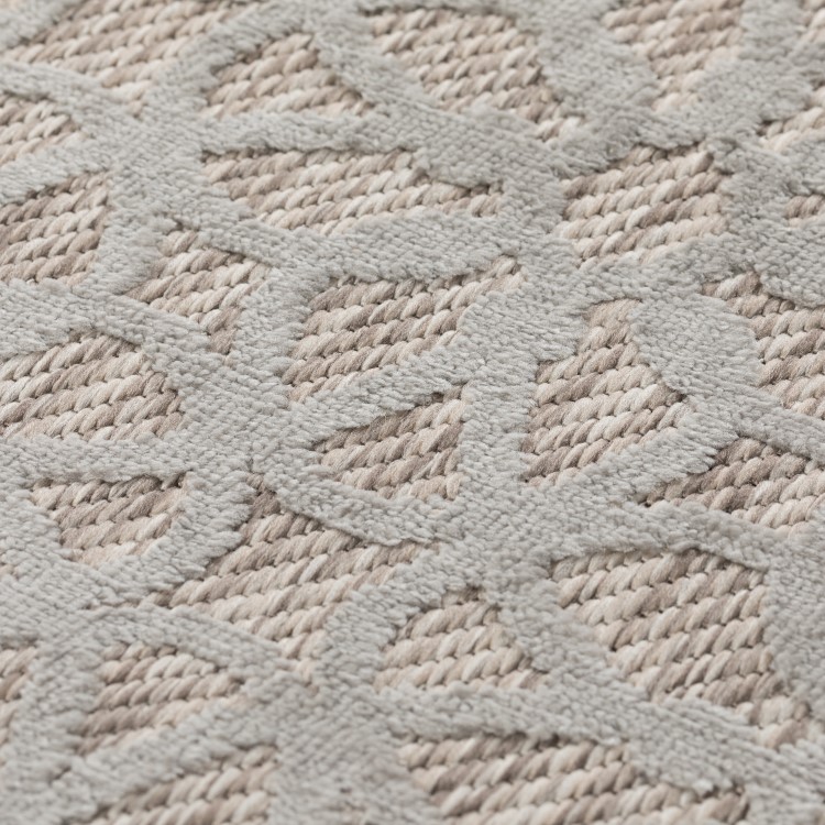 Silver Indoor/Outdoor Rug 120x170cm - Flair Argento