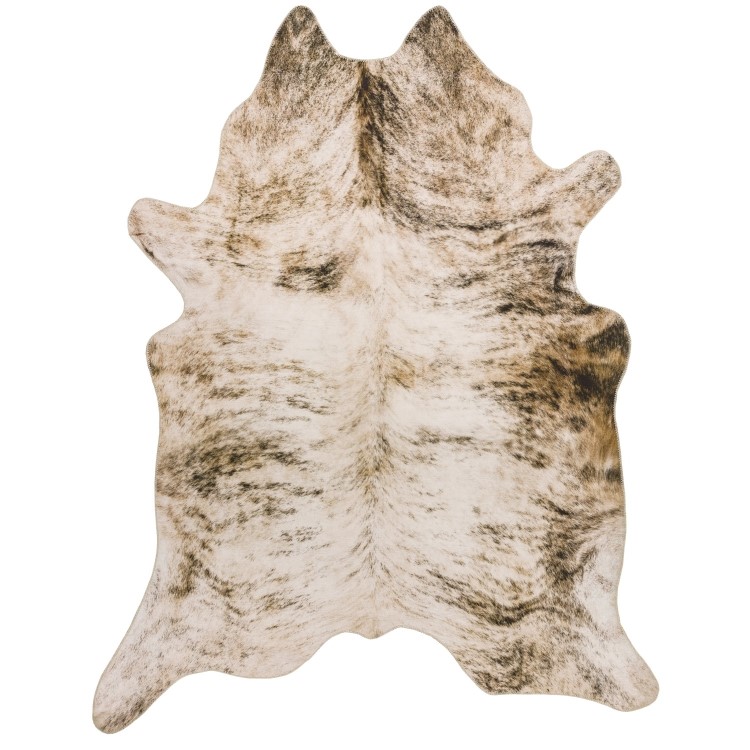 ALMOST PERFECT - Light Brown Faux Cowhide Rug - 190x240cm