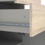 Oslo Large Sideboard 3 Drawers 2 Doors in White and Oak
