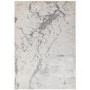 Large Silver Rug with Marble Effect - 290 x 200 cm - Aurora