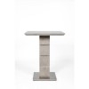 Grey Bar Table with 2 Grey Faux Leather Bar Stools 