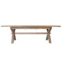 Oak Extendable Dining Table Set with 4 Oak Chairs & 1 Bench - Seats 8 - Pegasus