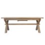 Oak Extendable Dining Table Set with 4 Oak Chairs & 1 Bench - Seats 8 - Pegasus