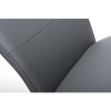 Set of 2 Grey Faux Leather Cantilever Dining Chairs - Hilton