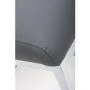 Set of 2 Grey Faux Leather Cantilever Dining Chairs - Hilton