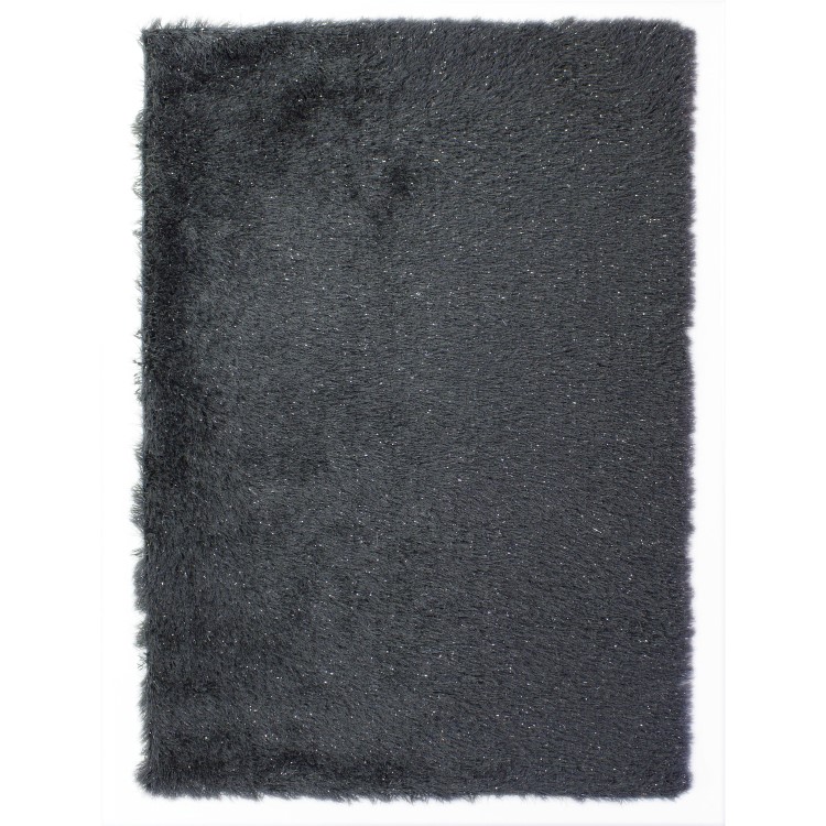 Sparkly Grey Shaggy Rug 120x170cm - Flair