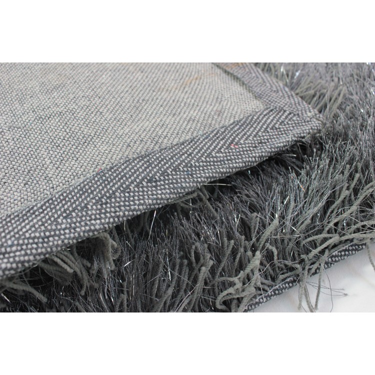 Sparkly Grey Shaggy Rug 120x170cm - Flair