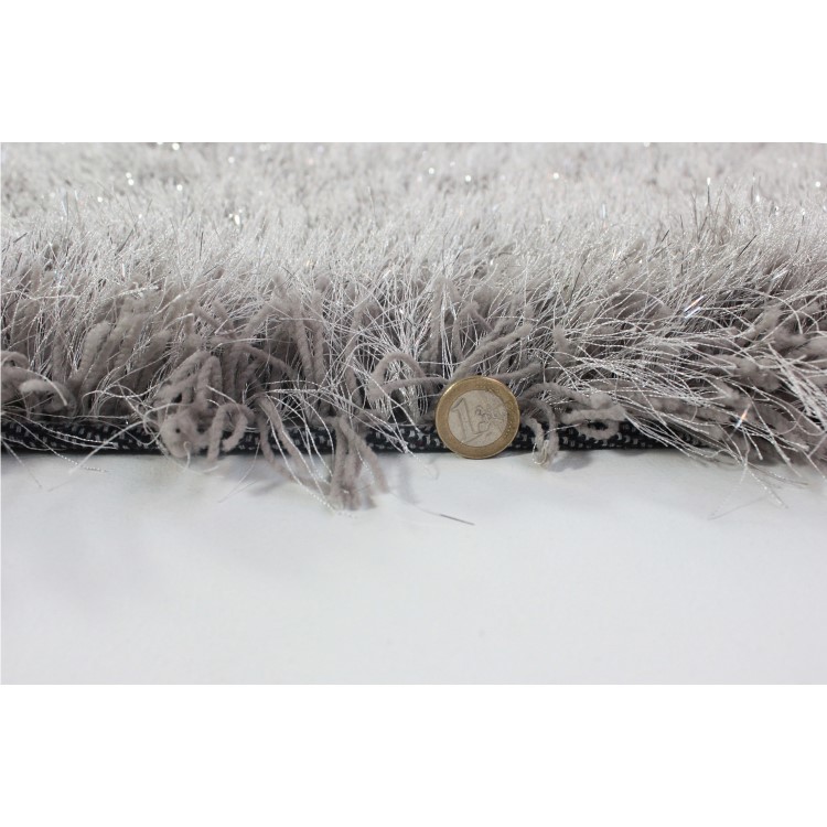Dazzle Silver Rug with Sparkles 120x170cm - Flair