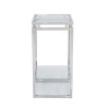 Small Glass &amp; Stainless Steel Plant Stand