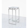 Small Glass &amp; Stainless Steel Plant Stand