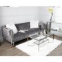 Chrome Coffee Table with Glass Surface