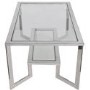 Chrome Coffee Table with Glass Surface