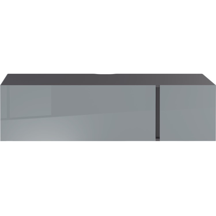 Grey Gloss TV Unit with Storage