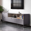 Wide Grey TV Stand with Storage - TV&#39;s up to 70&quot; - Mamiko
