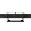 Gold and Marble Effect TV Stand