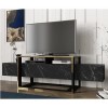 Gold and Marble Effect TV Stand