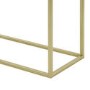 Gold Console Table with Glass Top